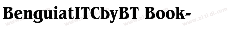BenguiatITCbyBT Book字体转换